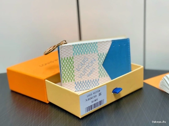 VUITTON LOUIS Holder-12*8*0.8cm Romy Card 0402